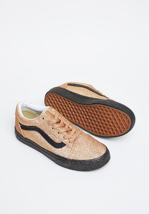 Vans - Jn old skool - party glitter black & gold