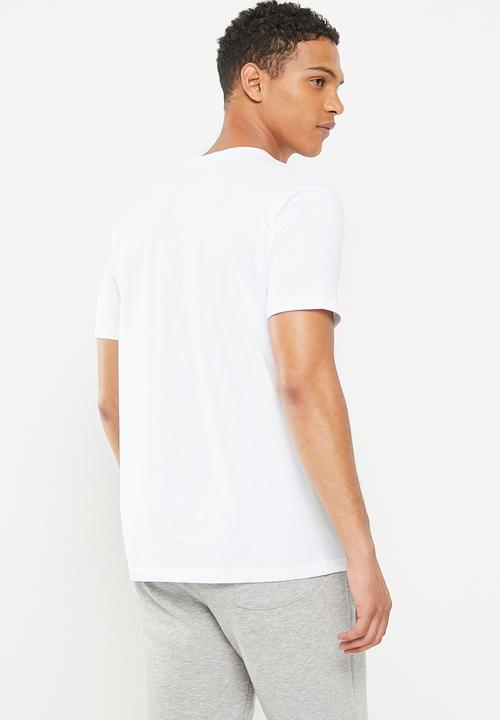 POLO - Men sport thomas block logo tee - white