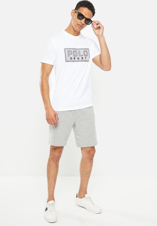 POLO - Men sport thomas block logo tee - white