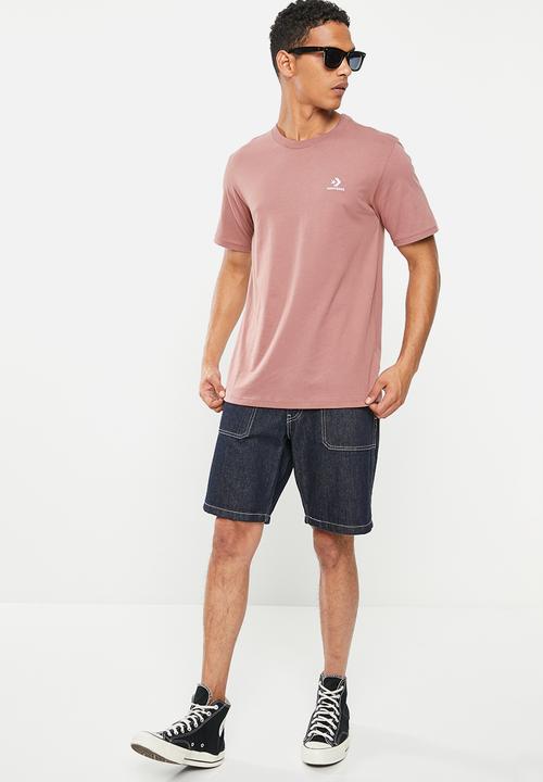 Converse - Go-to embroidered star chevron tee - tan