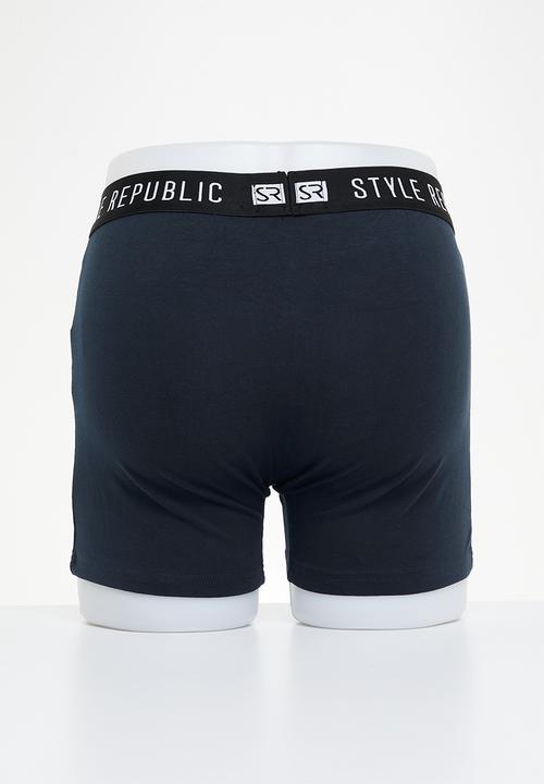 STYLE REPUBLIC - 3 pack printed knit boxer briefs - multi 1