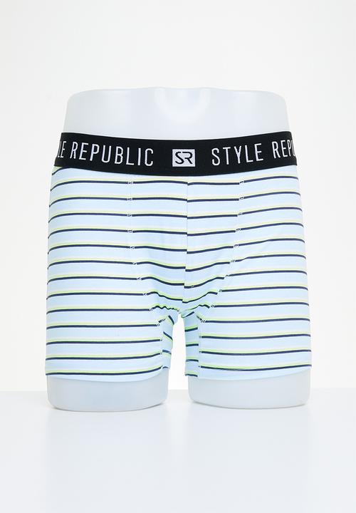 STYLE REPUBLIC - 3 pack printed knit boxer briefs - multi 1