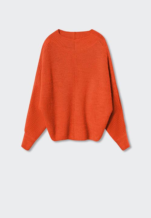 MANGO - Sweater washin - orange