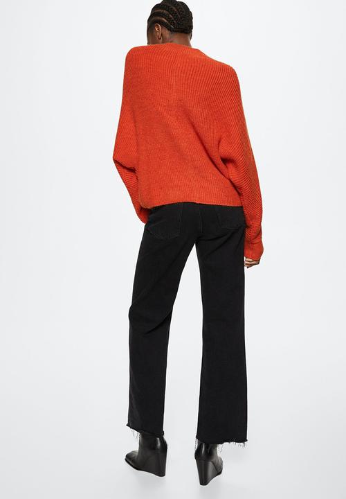 MANGO - Sweater washin - orange