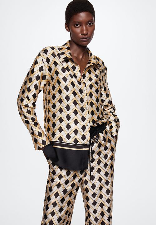 MANGO - Trousers nieves co-ord - yellow