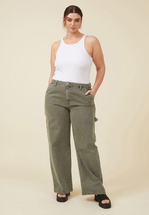 Cotton On - Curve carpenter jean - smokey green