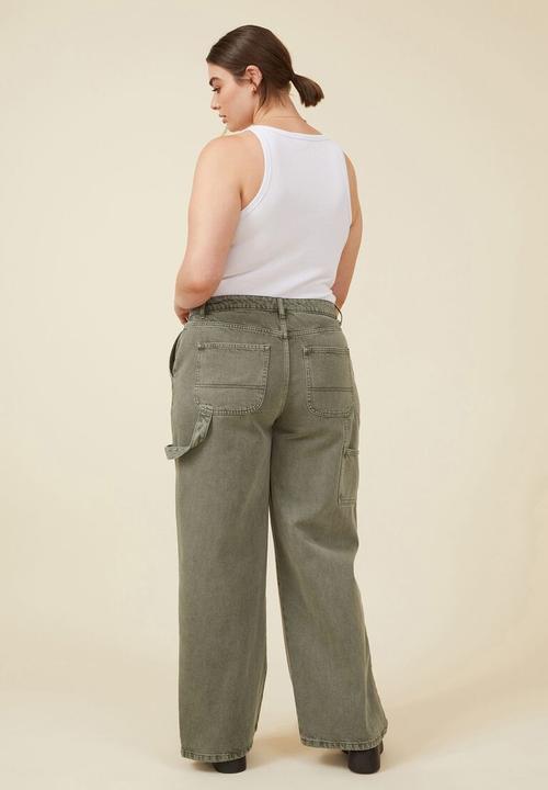 Cotton On - Curve carpenter jean - smokey green