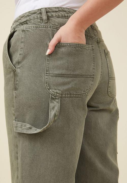 Cotton On - Curve carpenter jean - smokey green