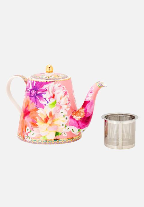 Maxwell & Williams - Dahlia daze teapot with infuser - 500ml - pink