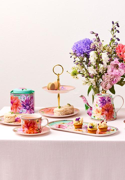Maxwell & Williams - Dahlia daze - cup and saucer 240ml - pink