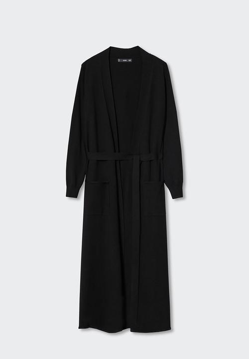 MANGO - Cardigan vieira - black
