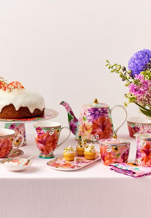 Maxwell & Williams - Dahlia daze platter 25 x 13cm - pink