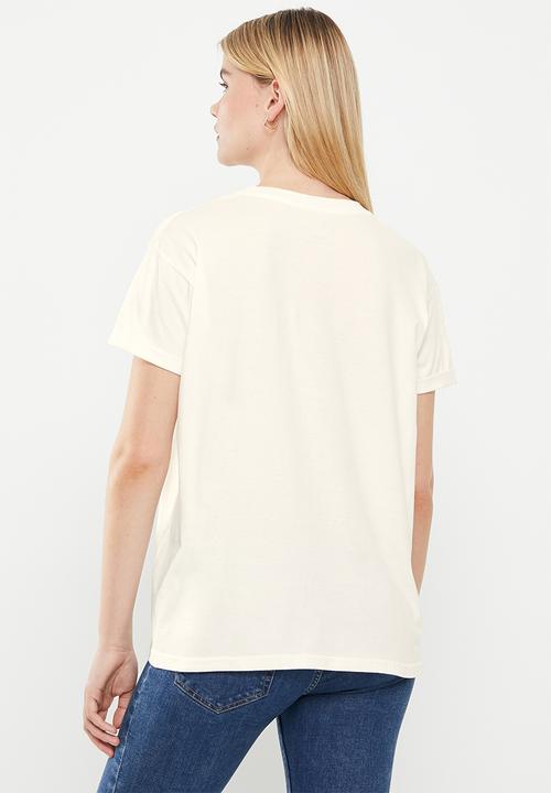 Roxy - Epic afternoon word tee - snow white