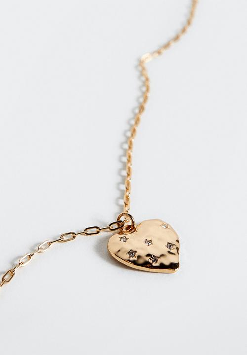 MANGO - Heart pendant necklace - gold