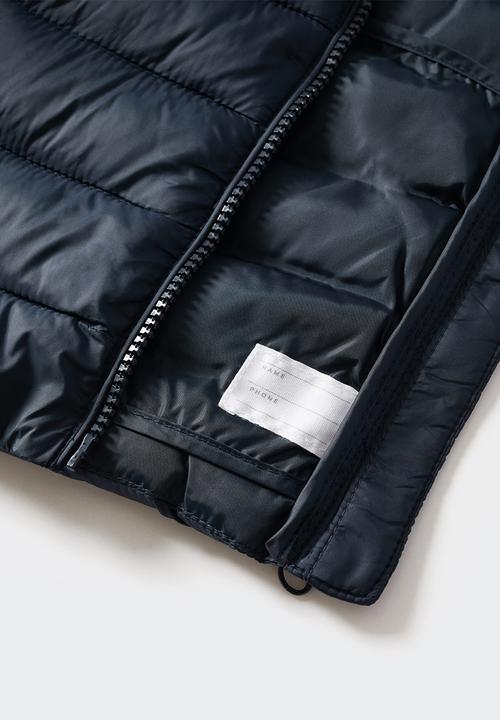 MANGO - Waistcoat light - navy