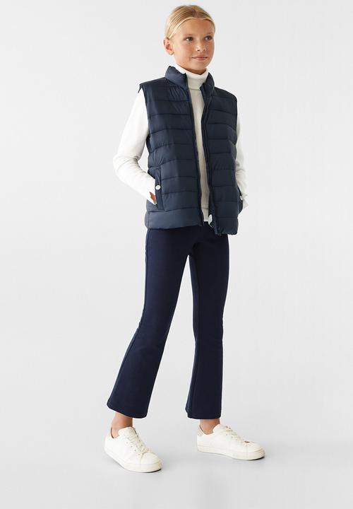 MANGO - Waistcoat light - navy