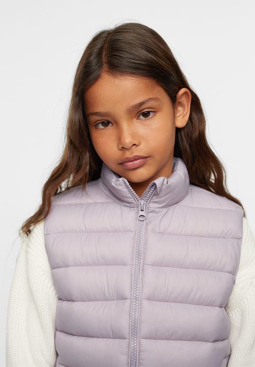 MANGO - Waistcoat light - purple