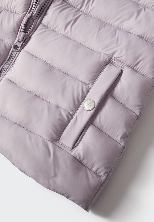 MANGO - Waistcoat light - purple