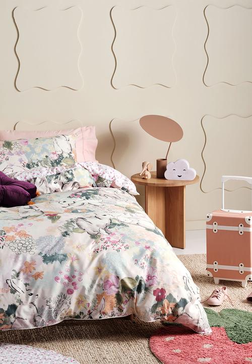 Linen House - Bunny tales duvet cover set - pink posy