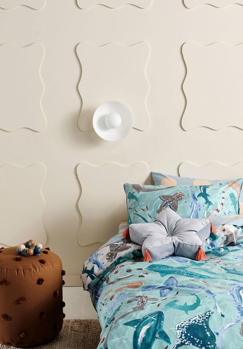 Linen House - Shark school duvet cover set - aqua