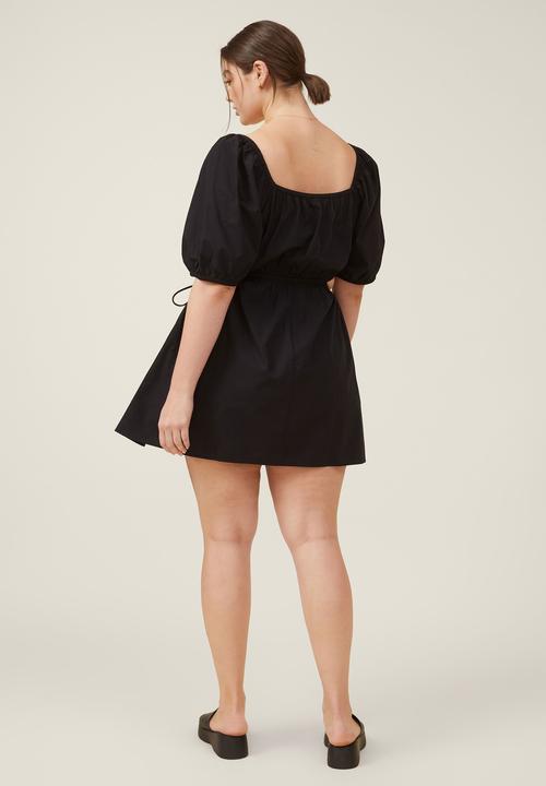Cotton On - Curve side cut out mini dress - black