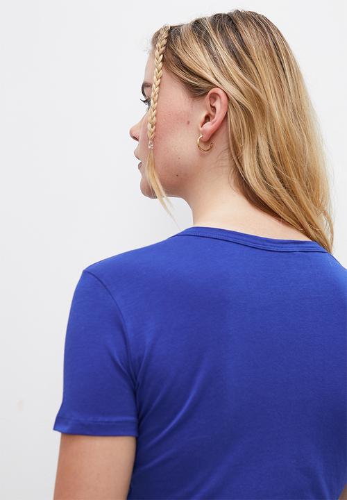 Blake - Crew plain baby tee - blue