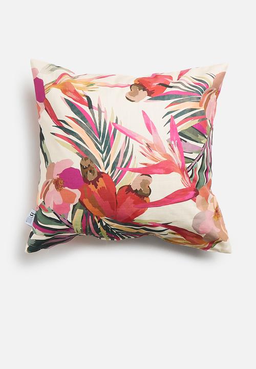 Sixth Floor - Rafia cushion cover - moody