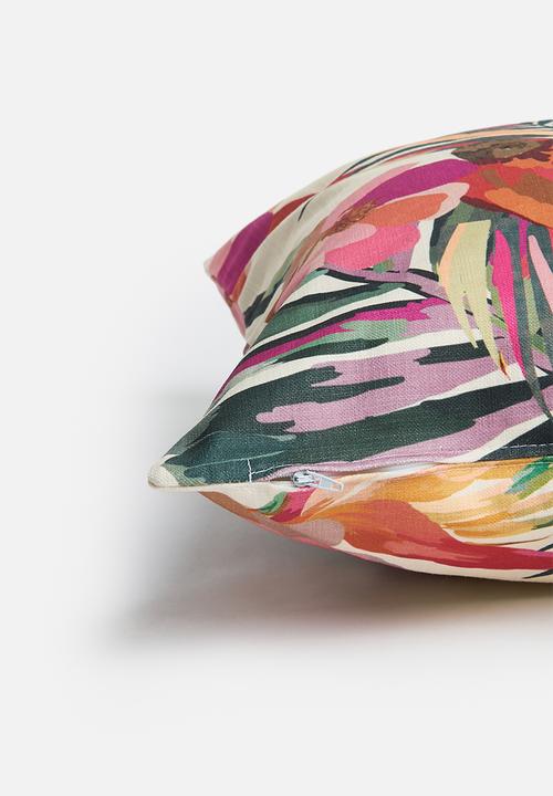 Sixth Floor - Rafia cushion cover - moody