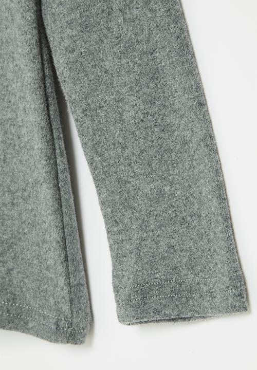 Pop Candy - Mock neck top - grey