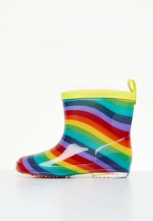 Pop Candy - Stripe rainboots - multi