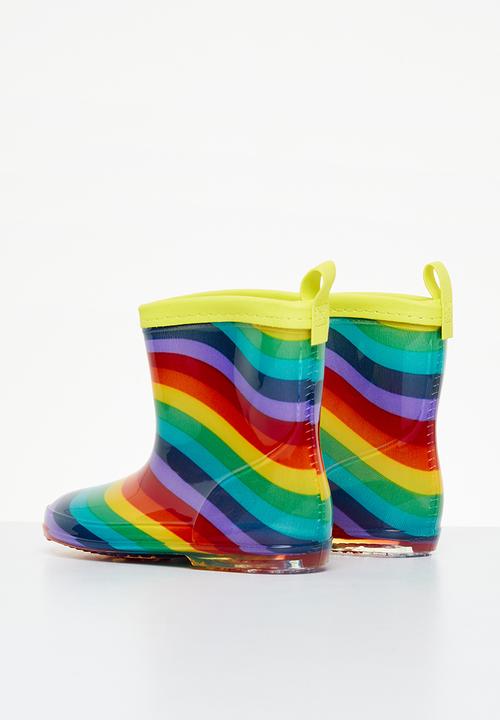 Pop Candy - Stripe rainboots - multi