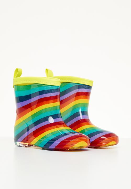 Pop Candy - Stripe rainboots - multi