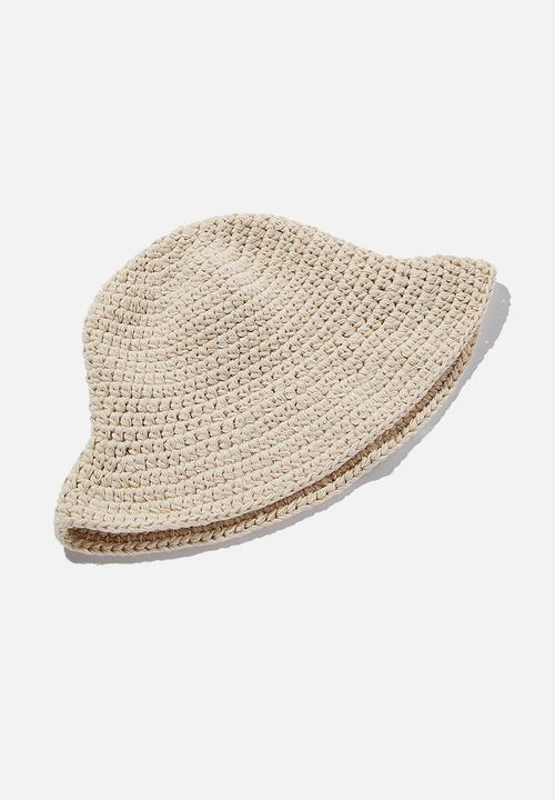 Rubi - Kelly crochet bucket hat - natural