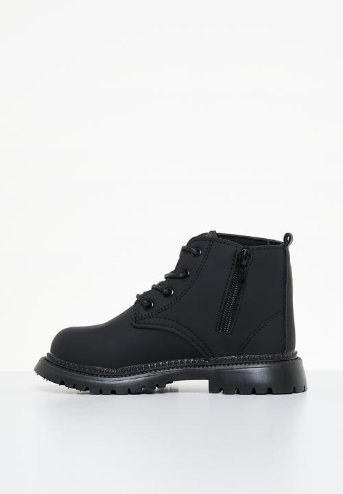 Pop Candy - Boys boot with laces - black
