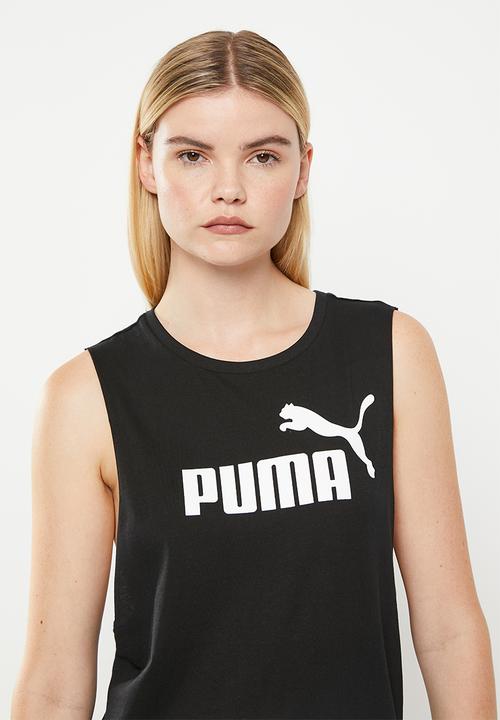 PUMA - Essential cut off logo tank top - black