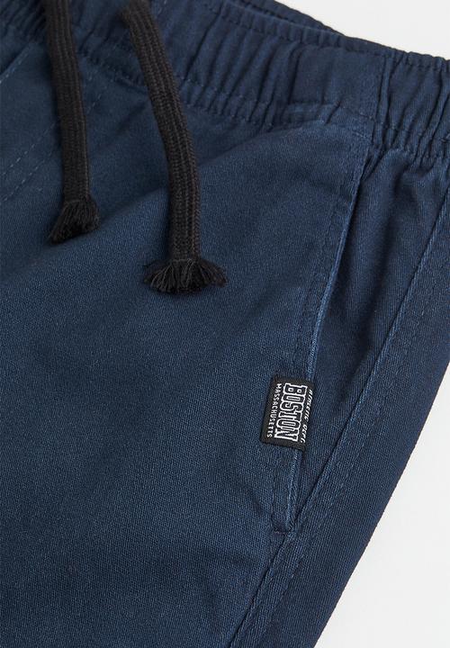 H&M - Cotton twill joggers - dark blue