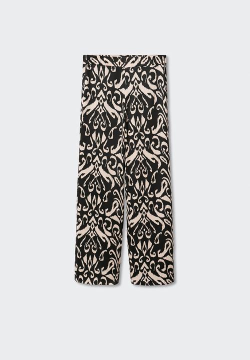 MANGO - Trousers blacky - black