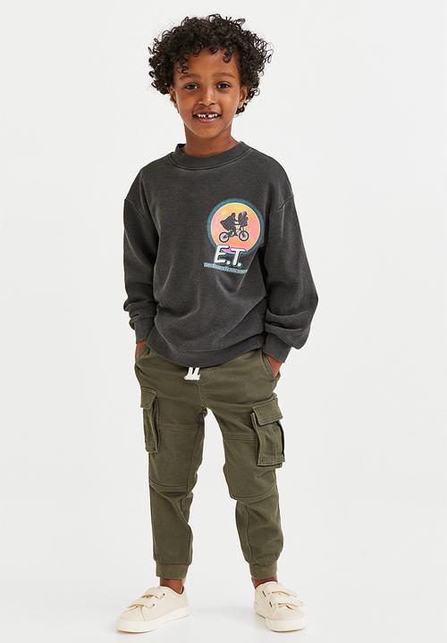 H&M - Slim fit cargo joggers - khaki green