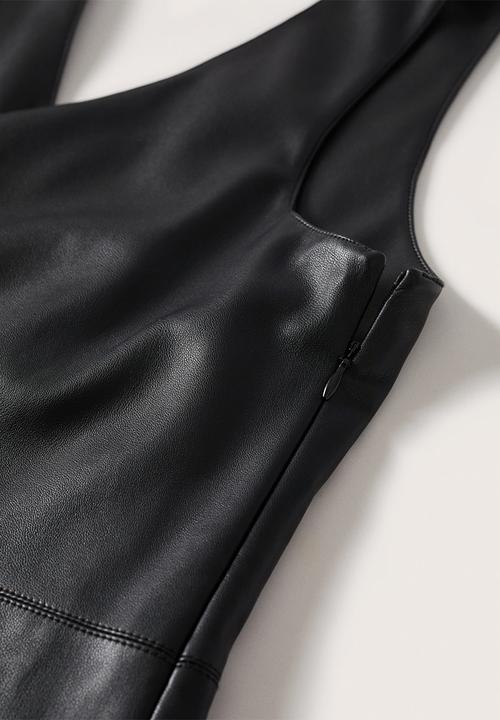 MANGO - Dungaree dress sixties - black