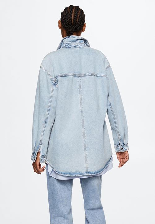 MANGO - Overshirt ares - open blue
