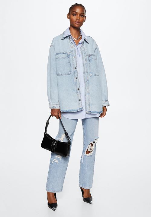 MANGO - Overshirt ares - open blue