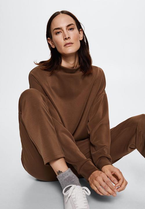 MANGO - Trousers neo - brown