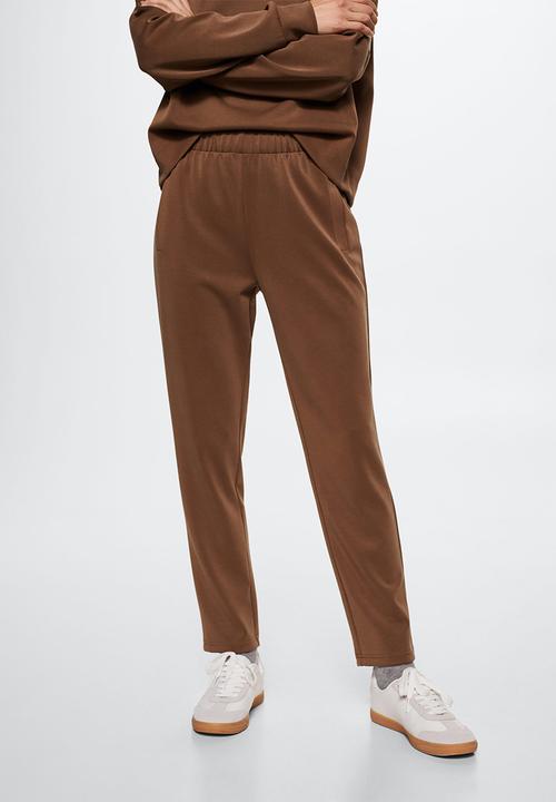 MANGO - Trousers neo - brown