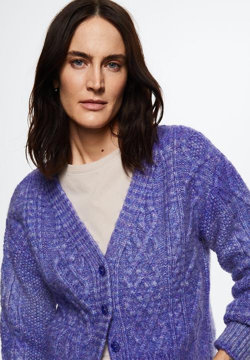 MANGO - Cardigan narciso - light pastel purple
