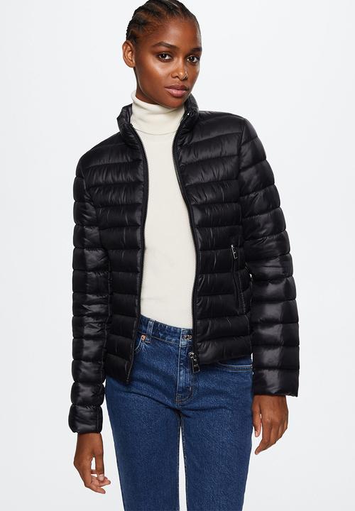 MANGO - Anorak blandi - black