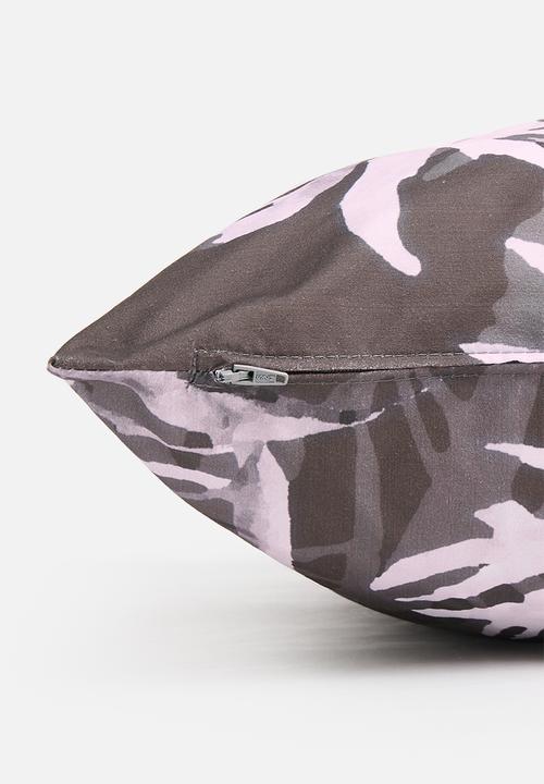 Sixth Floor - Sandra cushion cover  - white & grey 