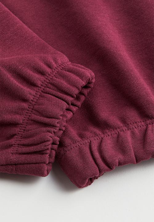 H&M - Oversized hoodie - dark red/reflect