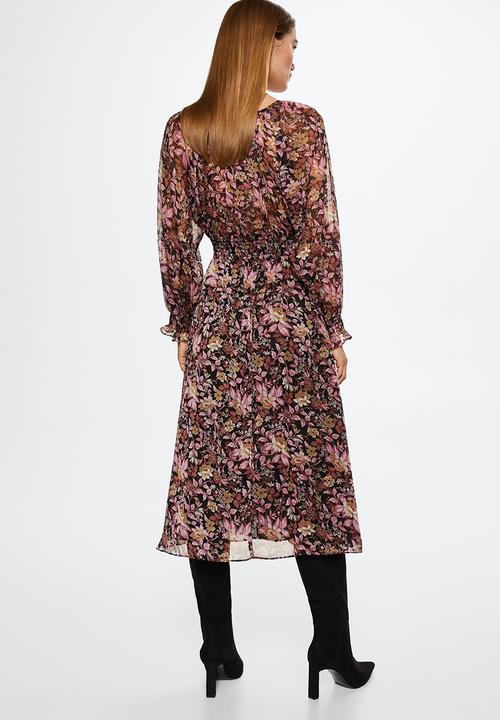 MANGO - Dress burdeos - pink