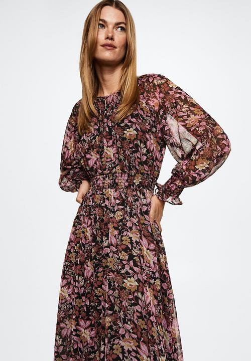 MANGO - Dress burdeos - pink