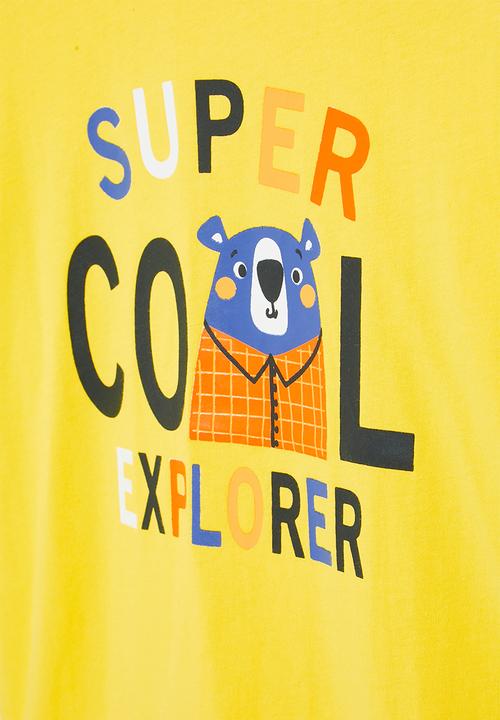 Pop Candy - Boys twofer tee - yellow